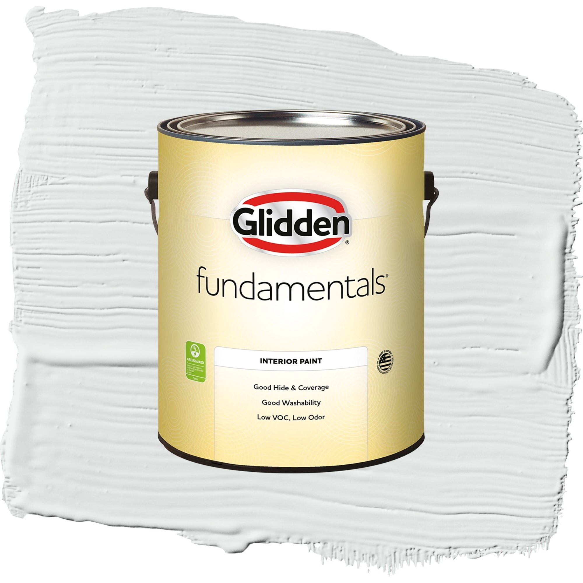 Glidden Fundamentals Gray Glimpse / Grey, Flat Interior Paint, 1 Gallon