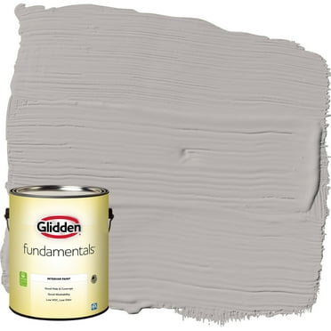 Glidden Fundamentals Interior Paint Gray Marble / Grey, Eggshell, 1 Gallon