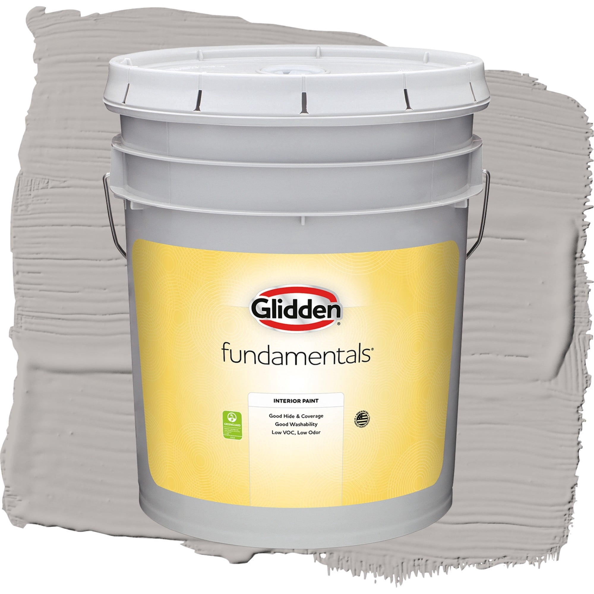 Glidden Fundamentals Gray Marble / Grey, Eggshell Interior Paint, 5 Gallon