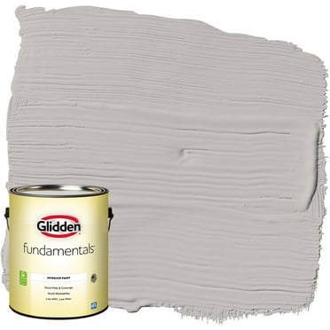 Glidden Fundamentals Interior Paint Gray Shadows / Grey, Eggshell, 1 Gallon