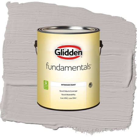 Glidden Fundamentals Gray Shadows / Grey, Eggshell Interior Paint, 1 Gallon