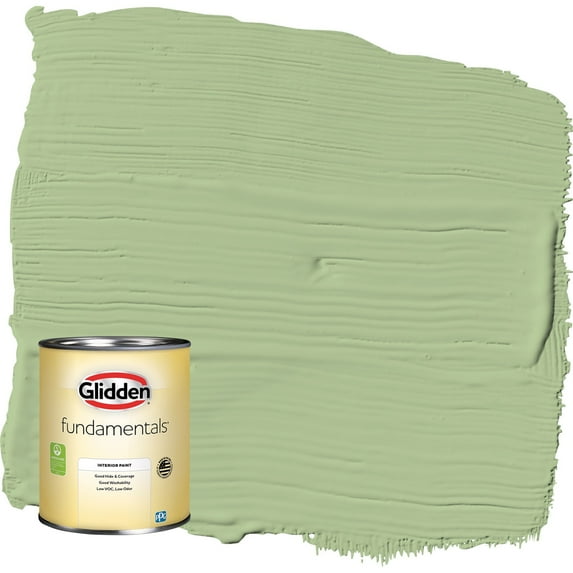 Glidden Fundamentals Harmonious / Green Eggshell Interior Paint, 1 Quart