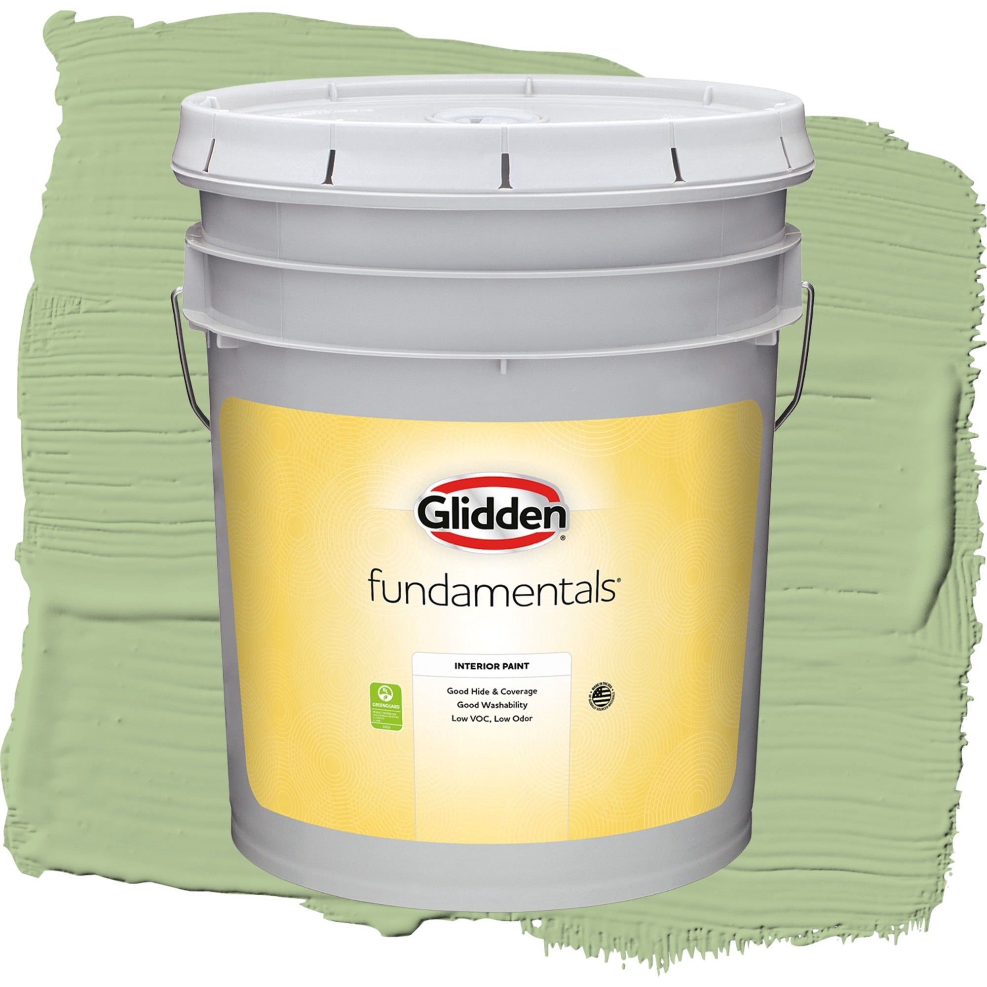 Glidden Fundamentals Harmonious / Green, Eggshell Interior Paint, 5 Gallon