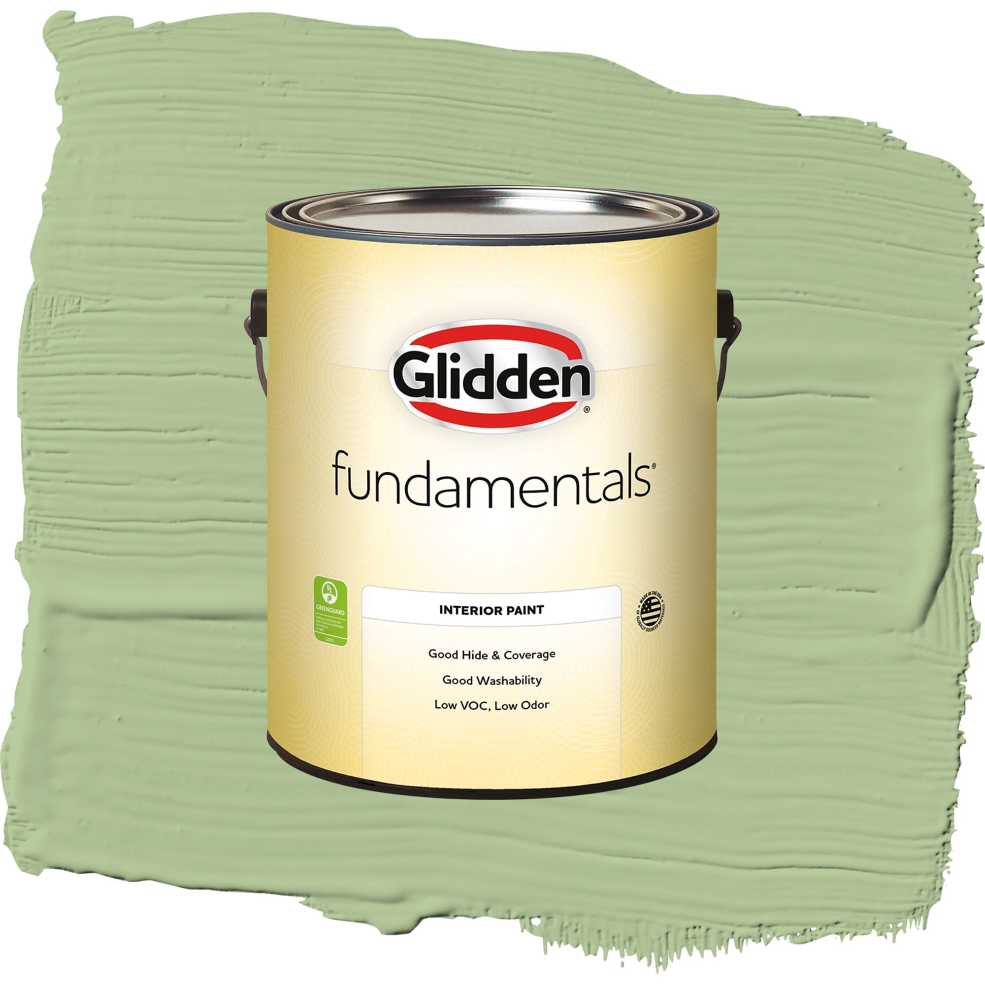 Glidden Fundamentals Harmonious / Green, Flat Interior Paint, 1 Gallon
