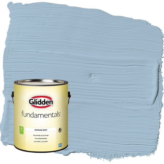 Glidden Fundamentals Heavenly Blue / Blue Eggshell Interior Paint, 1 Gallon
