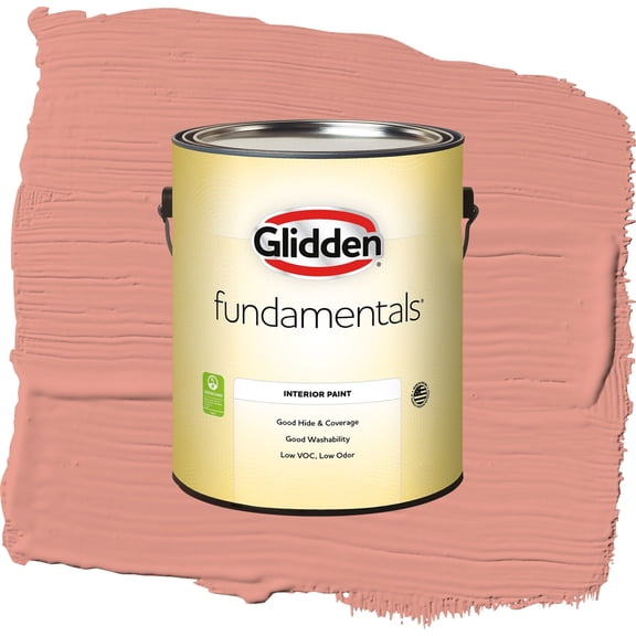 Glidden Fundamentals Holland Tile / Red, Eggshell Interior Paint, 1 Gallon
