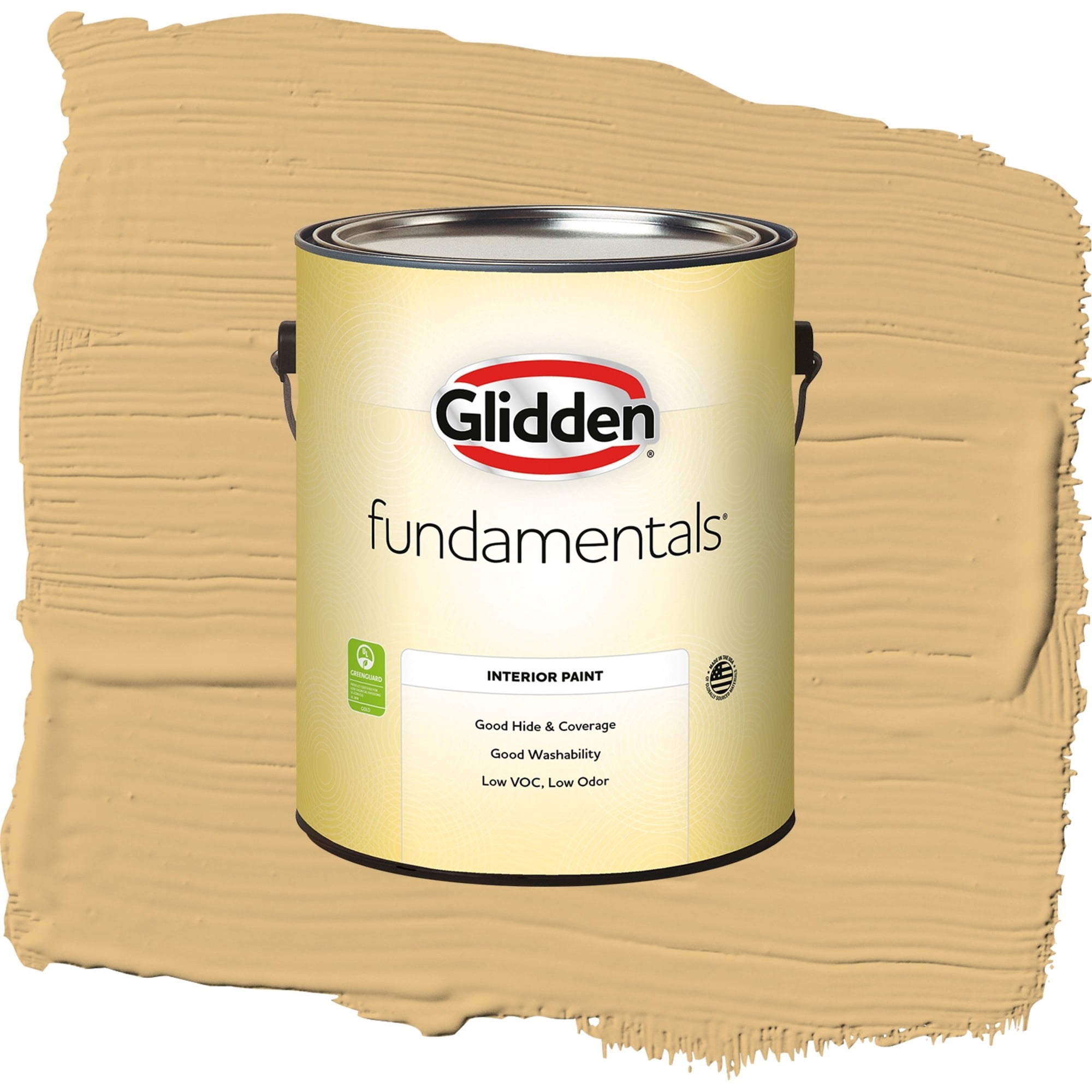 Glidden Fundamentals Honey Bunny / Yellow, Semi-Gloss Interior Paint, 1 Gallon