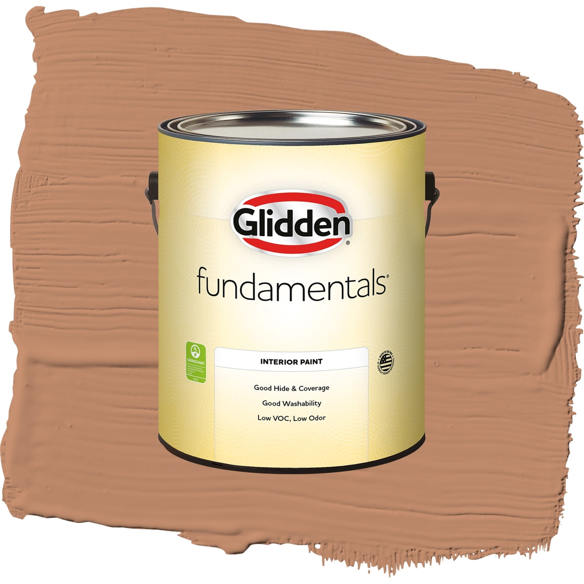 Glidden Fundamentals Honey Graham / Orange, Flat Interior Paint, 1 Gallon