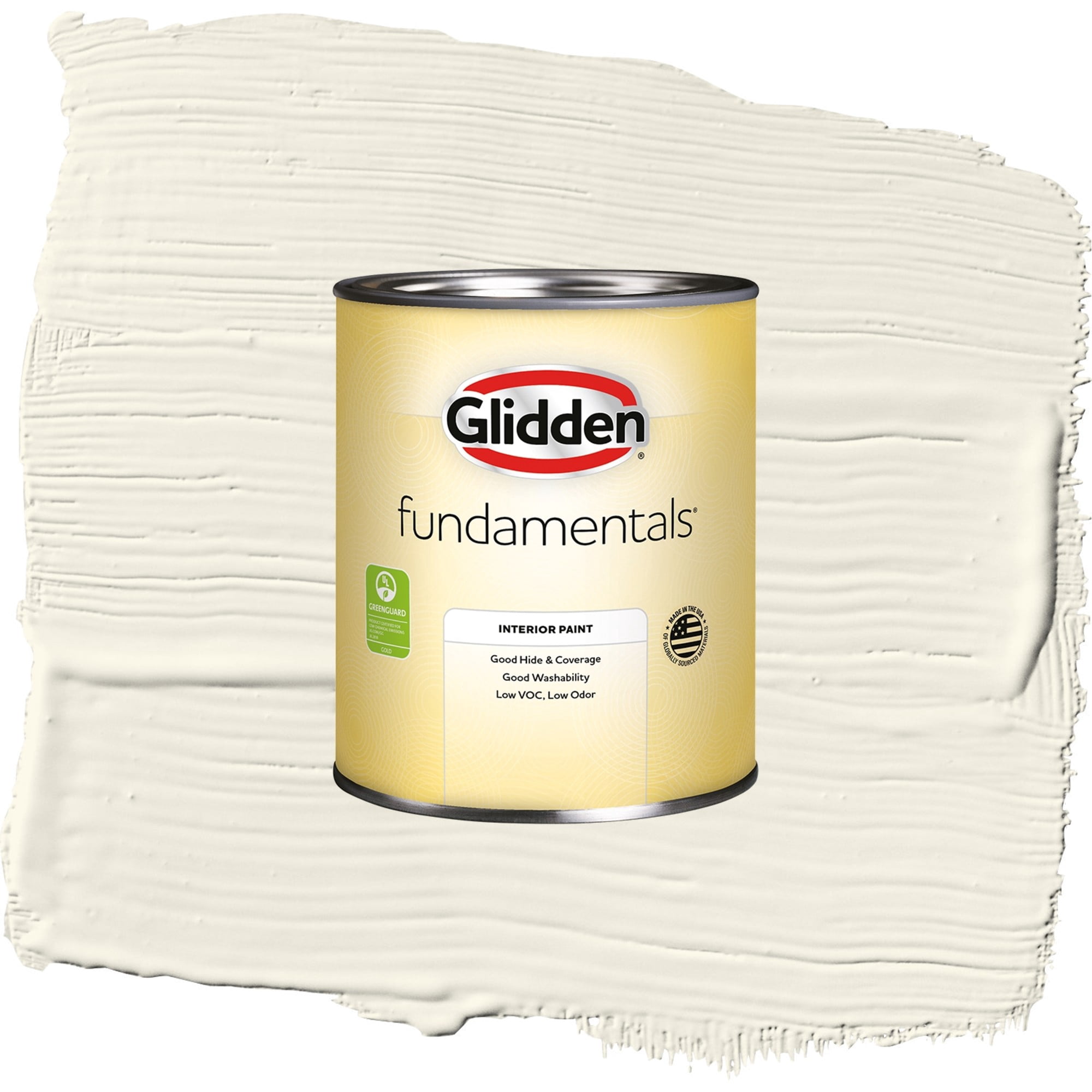 Glidden Fundamentals Horseradish / Beige, Semi-Gloss Interior Paint, 1 Quart