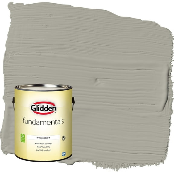 Glidden Fundamentals Hot Stone / Gray Eggshell Interior Paint, 1 Gallon