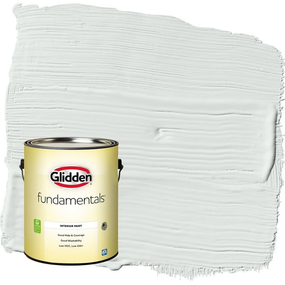 Glidden Fundamentals Icy Bay / Off-White Eggshell Interior Paint, 1 Gallon