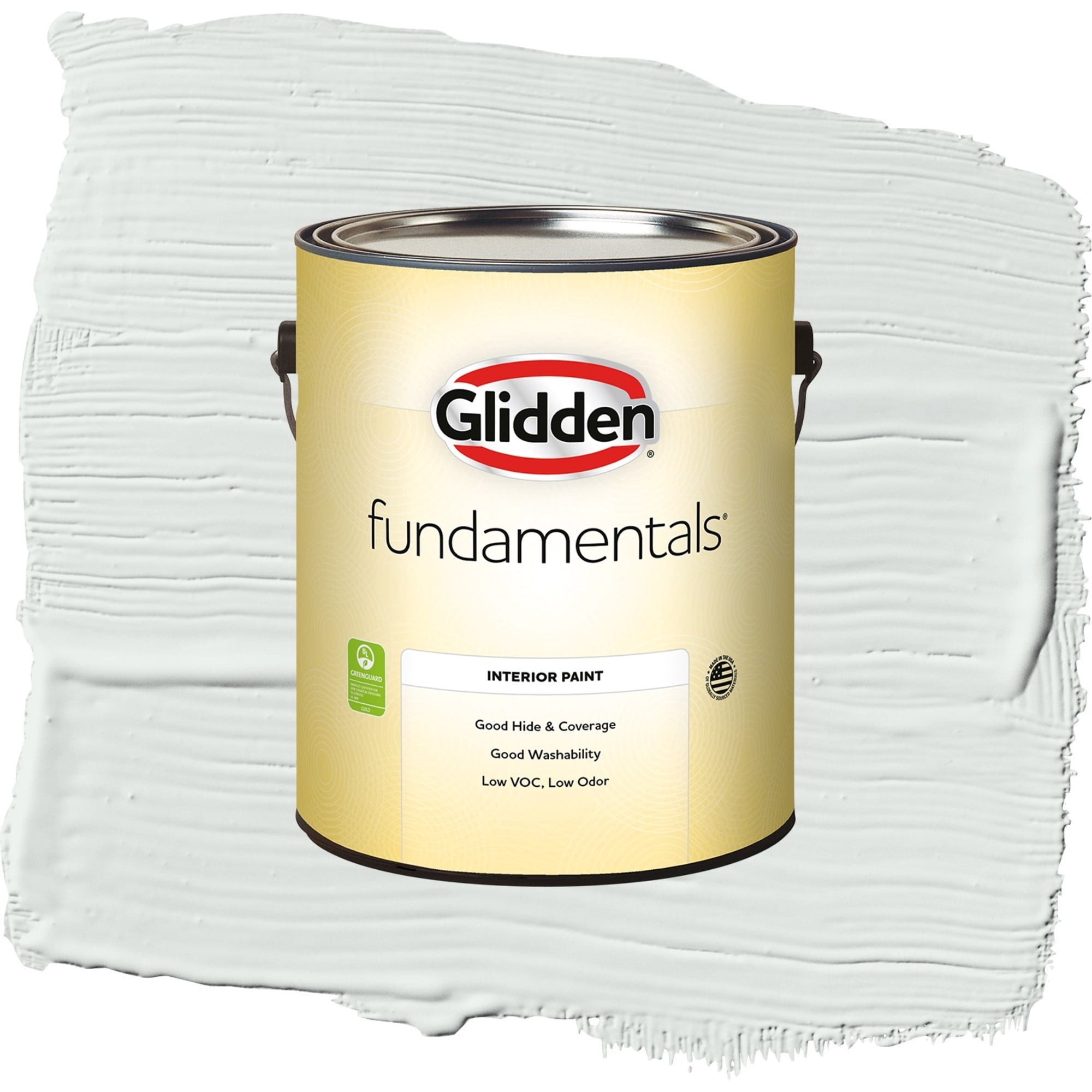 Glidden Fundamentals Icy Bay Flat Interior Paint and Primer, 1 Gallon