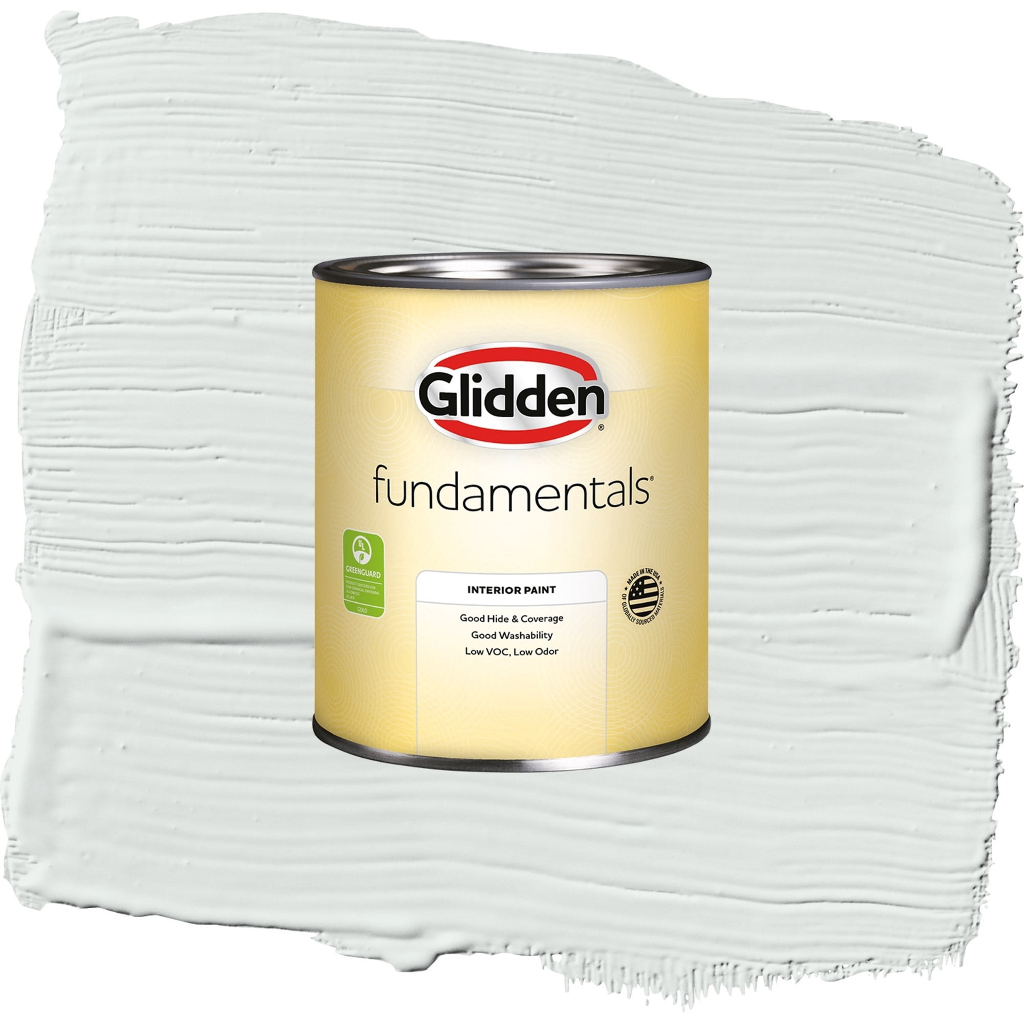 Glidden Fundamentals Icy Bay / Off-White Semi-Gloss Interior Paint, 1 Quart