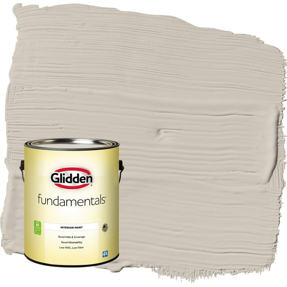 Glidden Fundamentals Intuitive / Beige Semi-Gloss Interior Paint, 1 Gallon