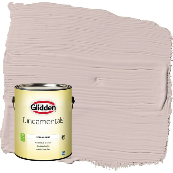 Glidden Fundamentals Just Gorgeous / Pink Flat Interior Paint, 1 Gallon