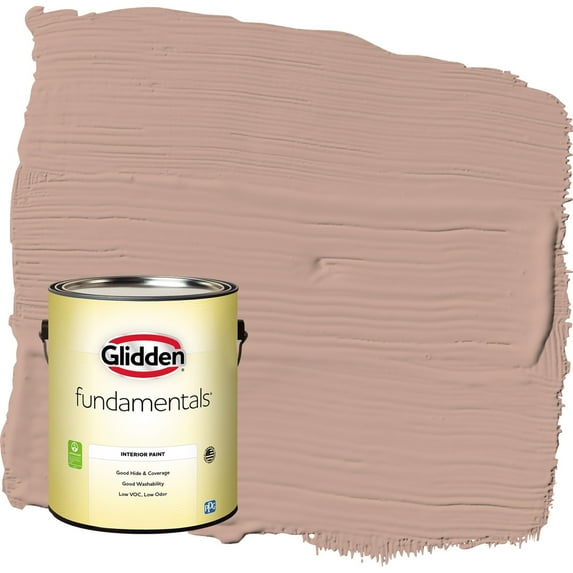 Glidden Fundamentals Just Rosey / Orange Flat Interior Paint, 1 Gallon