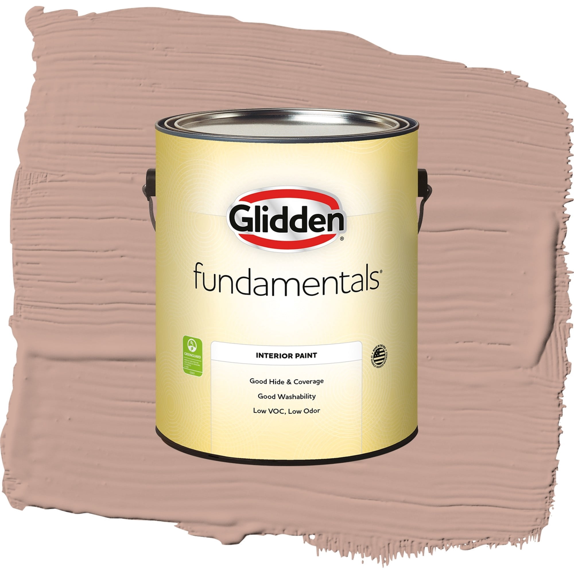 Glidden Fundamentals Just Rosey Semi Gloss Interior Paint and Primer, 1 Gallon