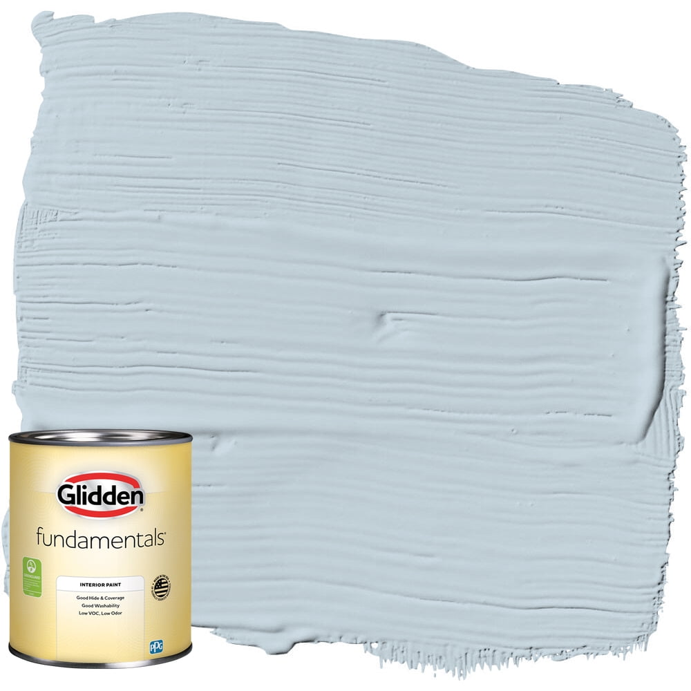 Glidden Fundamentals Interior Paint Keepsakes / Blue, Flat, 1 Quart
