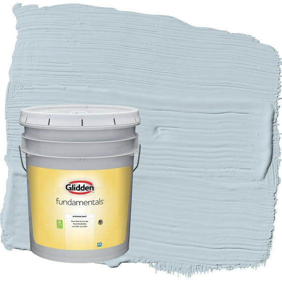 Glidden Fundamentals Keepsakes / Blue Flat Interior Paint, 5 Gallon