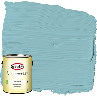 Glidden Fundamentals Interior Paint Kingston Aqua / Blue, Eggshell, 1 Gallon