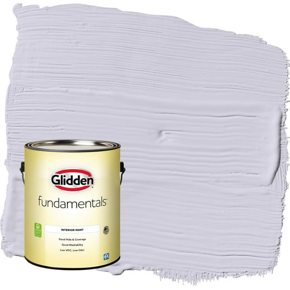 Glidden Fundamentals Lavender Haze / Purple Eggshell Interior Paint, 1 Gallon