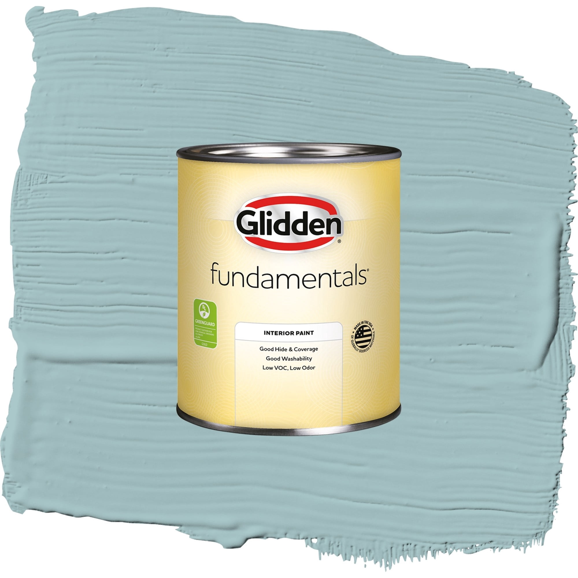 Glidden Fundamentals Lazy River / Blue, Eggshell Interior Paint, 1 Quart