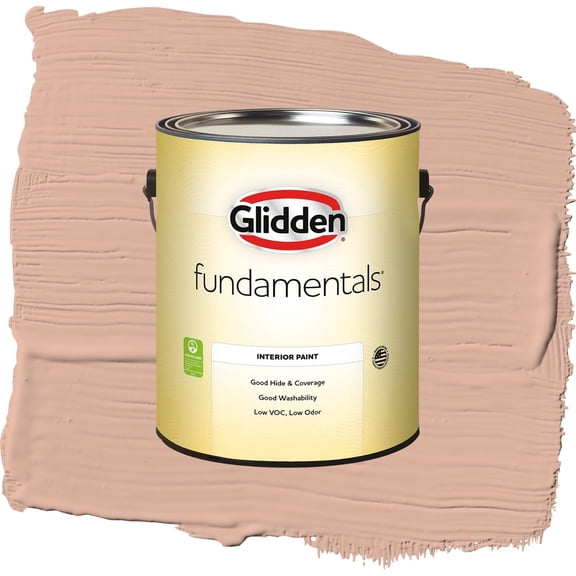 Glidden Fundamentals Lazy Summer / Orange, Eggshell Interior Paint, 1 Gallon