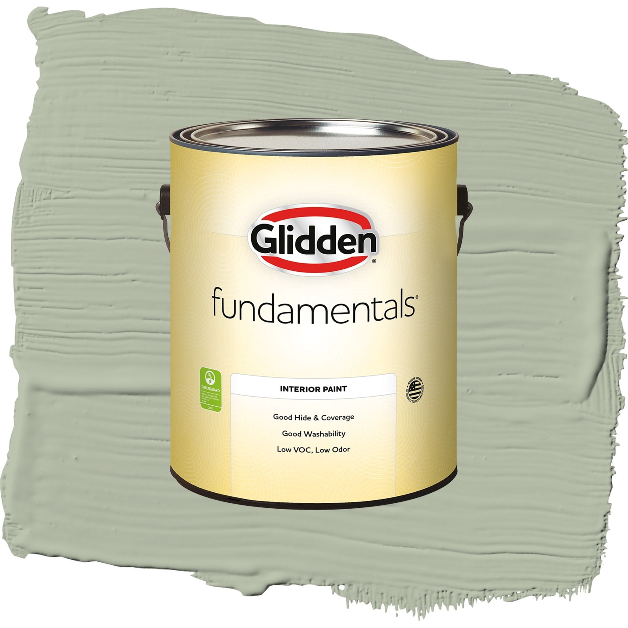 Glidden Fundamentals Light Sage / Green, Eggshell Interior Paint, 1 Gallon