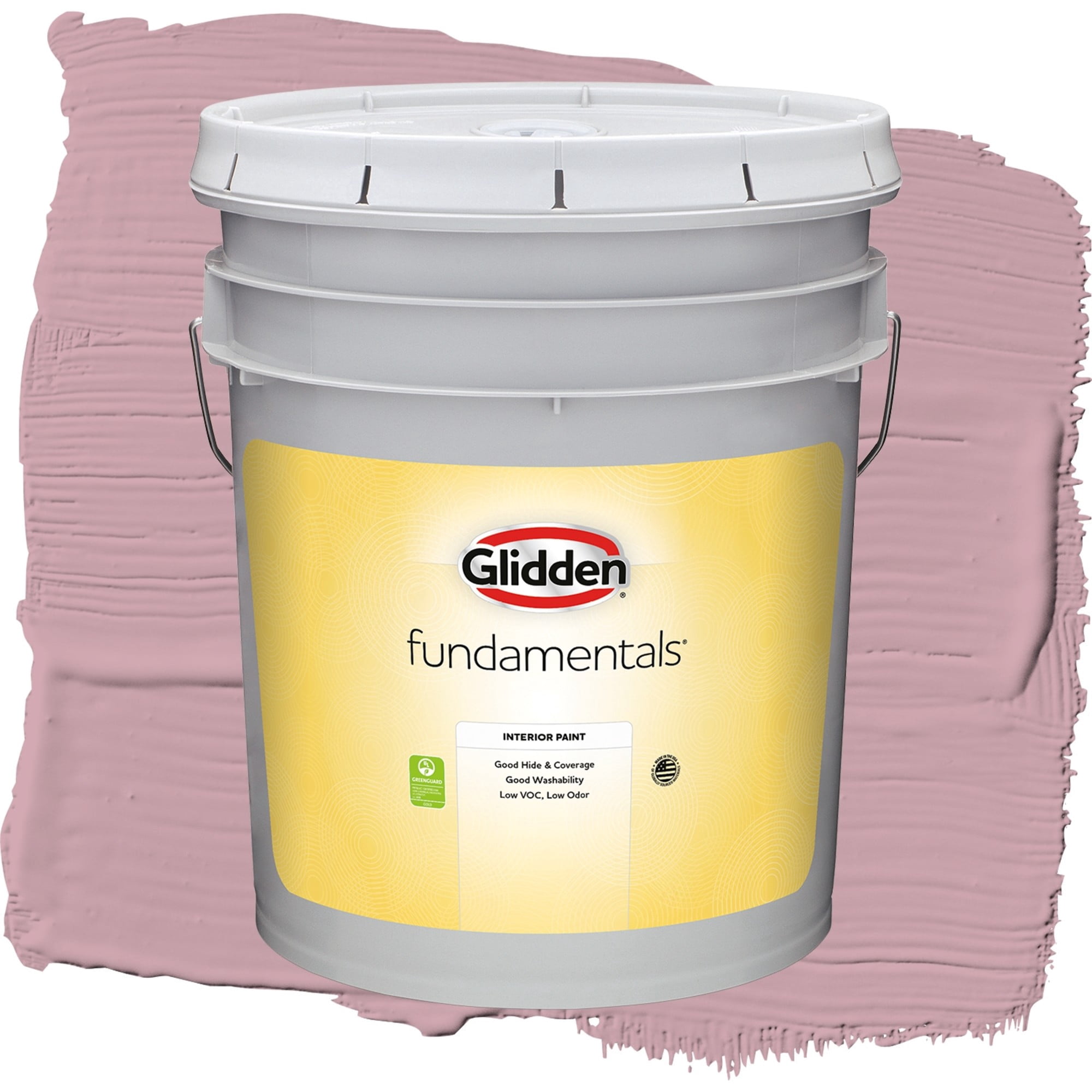 Glidden Fundamentals Lighthearted Rose Eggshell Interior Paint and Primer, 5 Gallons