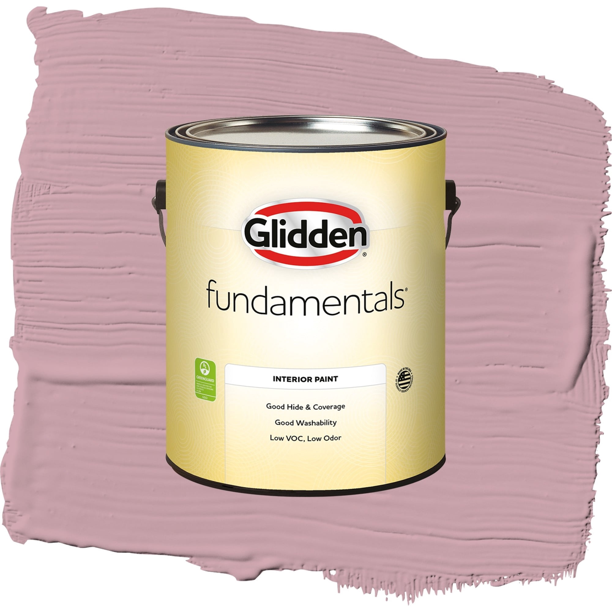 Glidden Fundamentals Lighthearted Rose / Purple, Flat Interior Paint, 1 Gallon