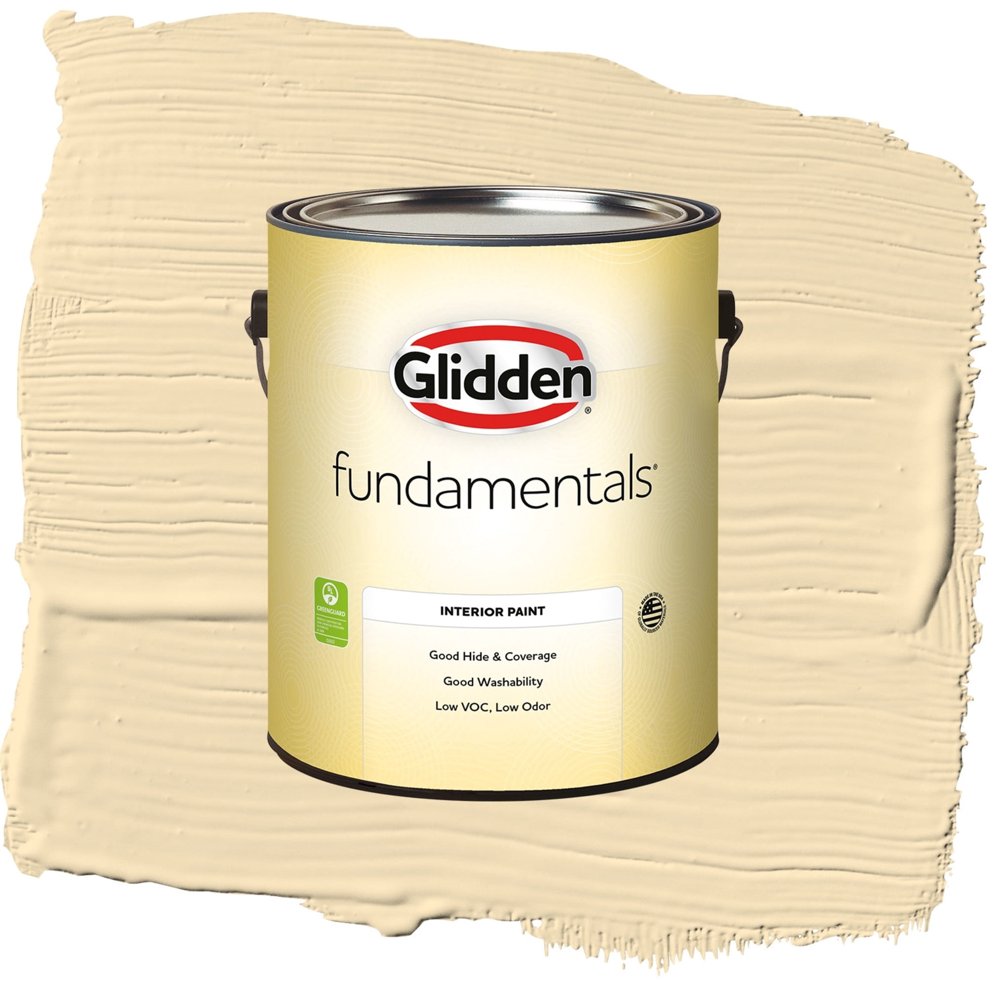 Glidden Fundamentals Limitless / Yellow, Flat Interior Paint, 1 Gallon