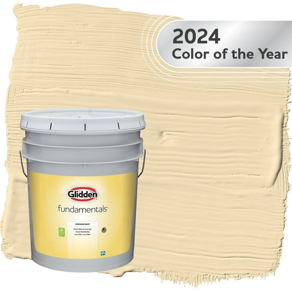 Glidden Fundamentals Limitless / Yellow Flat Interior Paint, 5 Gallon