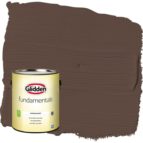 Glidden Fundamentals Little Bear / Brown Eggshell Interior Paint, 1 Gallon