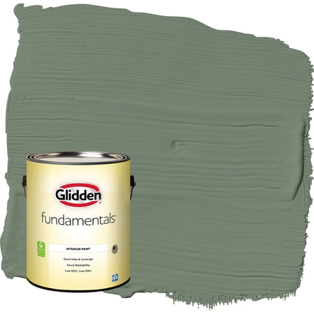 Glidden Fundamentals Lottery Winnings / Green, Eggshell Interior Paint, 1 Gallon