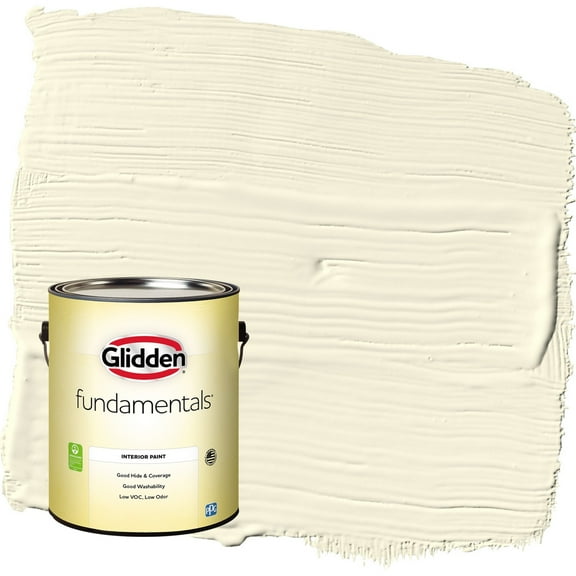 Glidden Fundamentals Lotus Flower / Yellow Eggshell Interior Paint, 1 Gallon