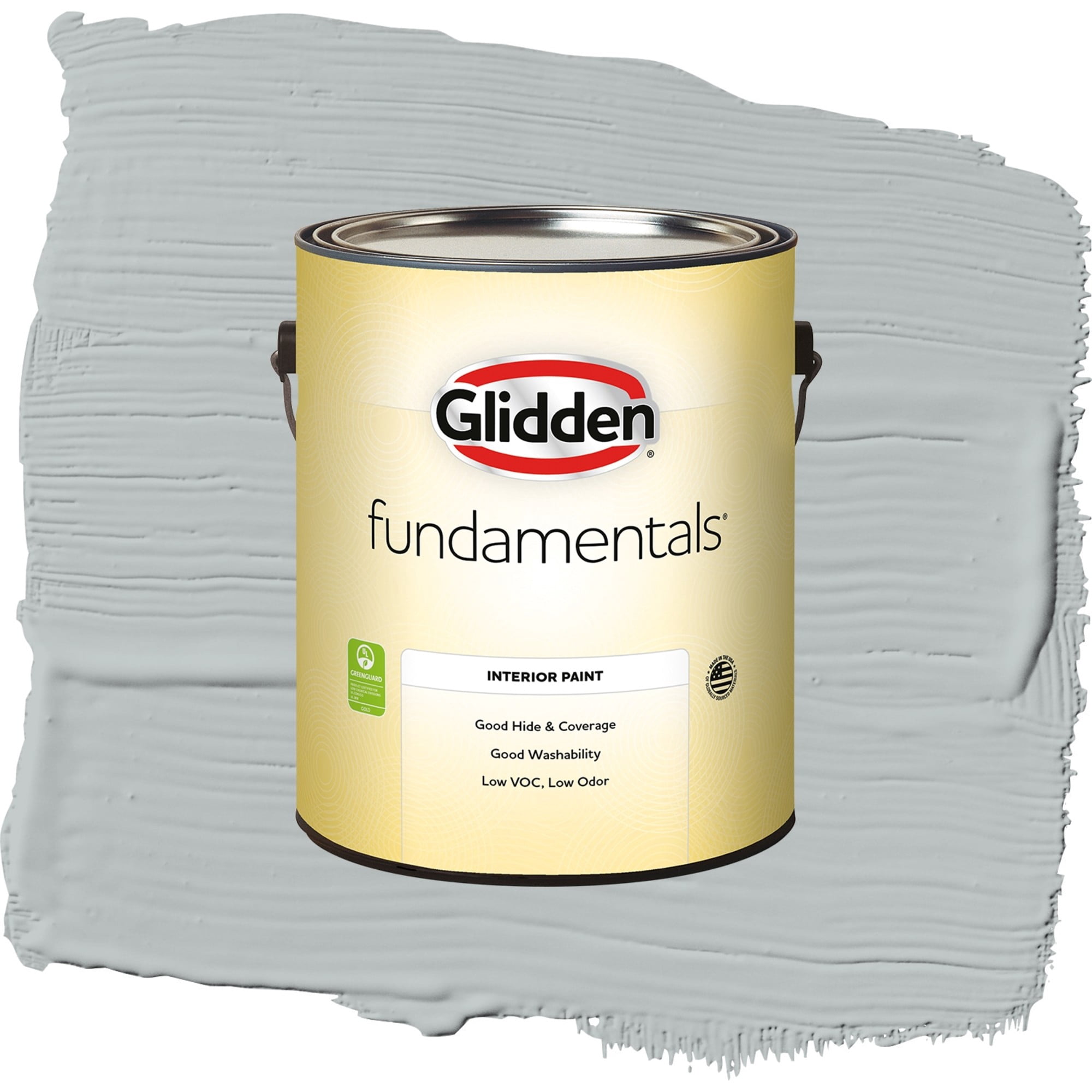 Glidden Fundamentals Maiden Mist / Gray, Eggshell Interior Paint, 1 Gallon
