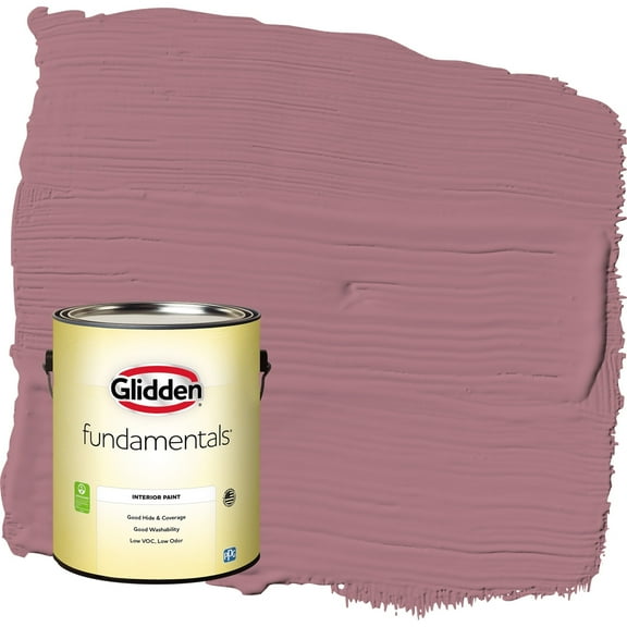 Glidden Fundamentals Mauve Madness / Purple Eggshell Interior Paint, 1 Gallon