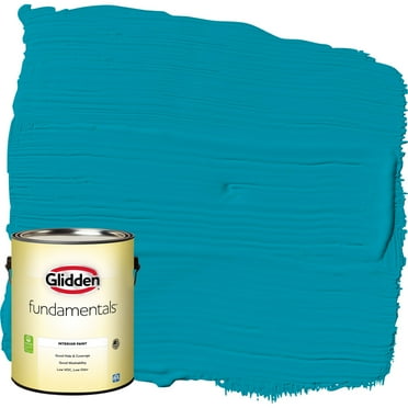 Glidden Fundamentals Interior Paint Mediterranean Blue, Eggshell, 1 Gallon