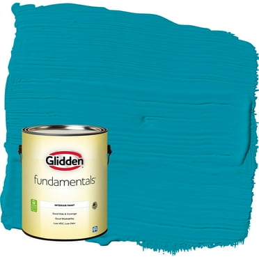 Glidden Fundamentals Mediterranean Blue / Blue Eggshell Interior Paint, 1 Gallon