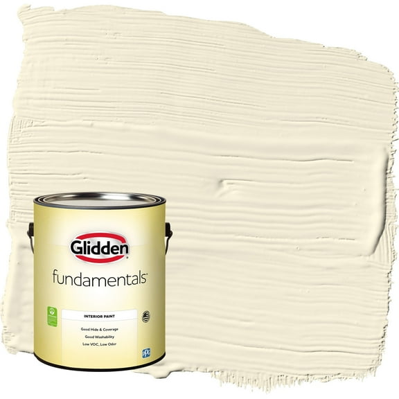 Glidden Fundamentals Mesa Beige / Yellow Eggshell Interior Paint, 1 Gallon