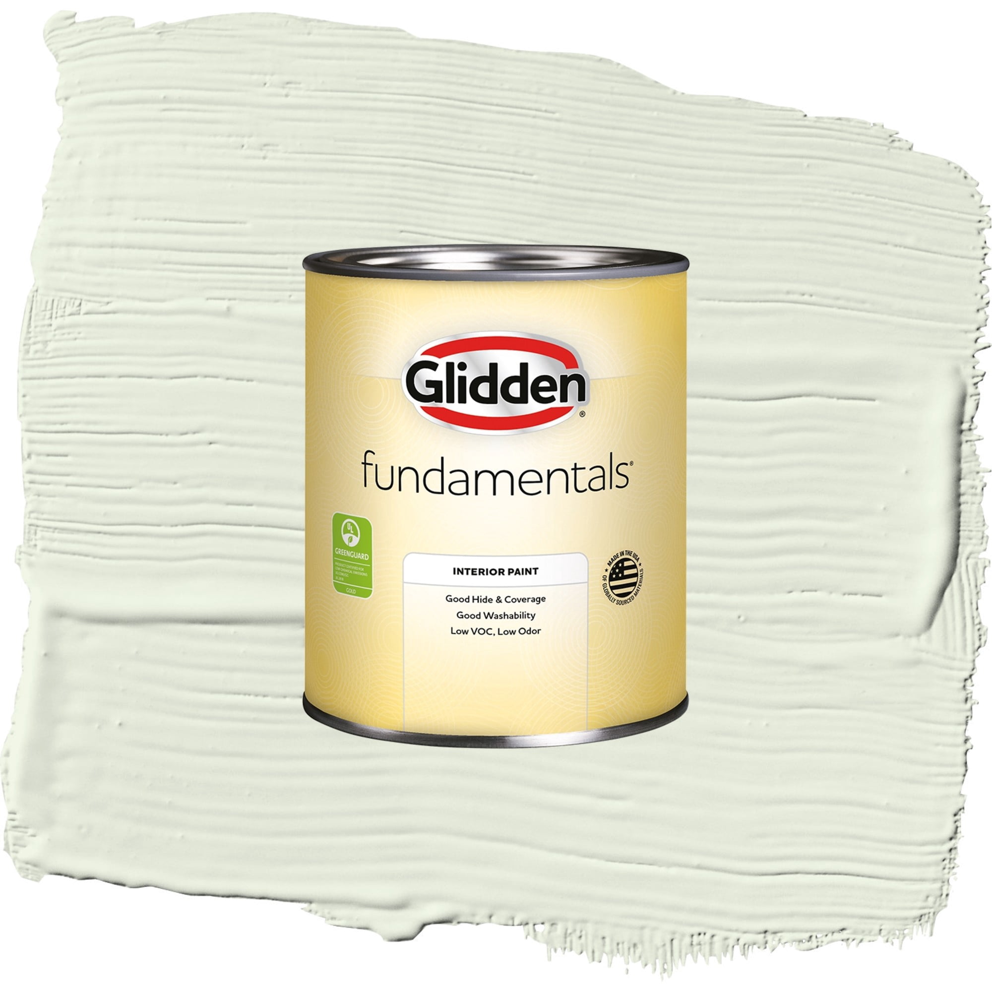 Glidden Fundamentals Milkweed / Green, Flat Interior Paint, 1 Quart