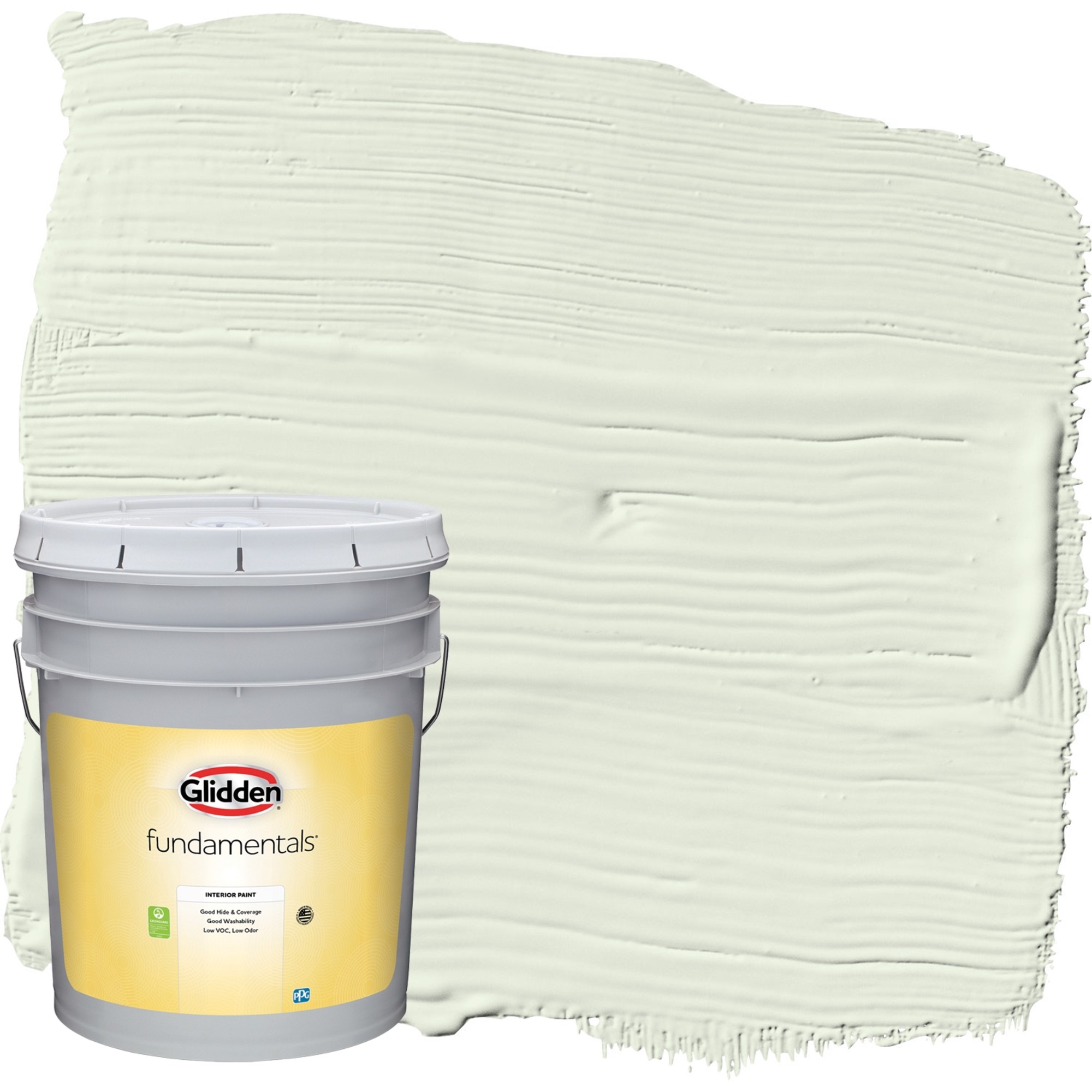 Glidden Fundamentals Interior Paint Milkweed / Green, Semi Gloss, 5