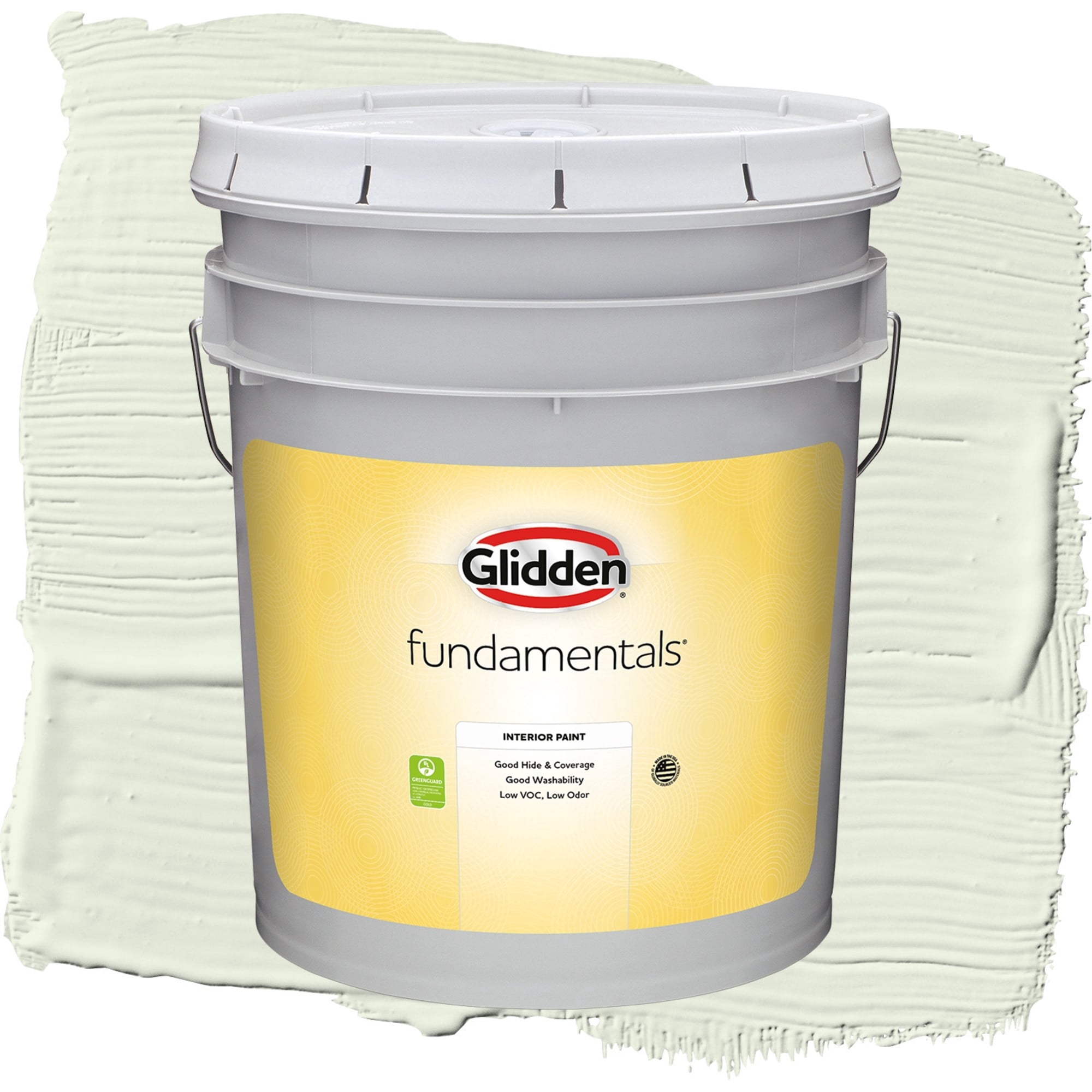 Glidden Fundamentals Milkweed / Green, Semi-Gloss Interior Paint, 5 Gallon