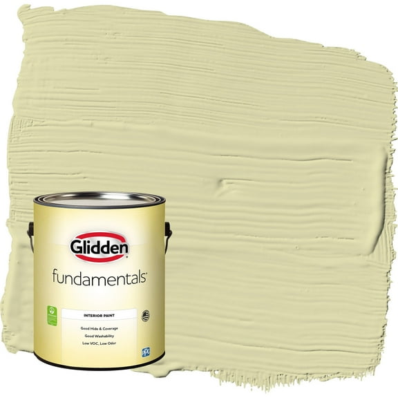 Glidden Fundamentals Misty Moor / Green Eggshell Interior Paint, 1 Gallon