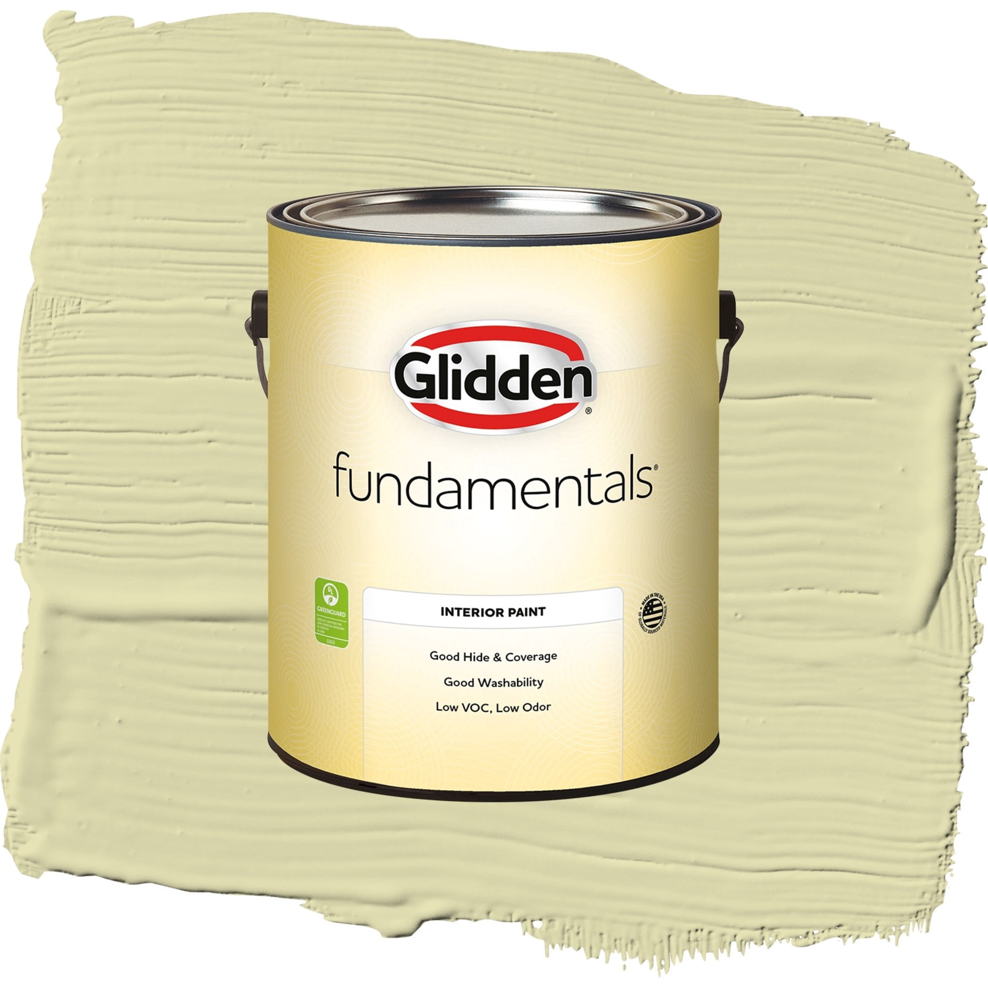 Glidden Fundamentals Misty Moor Flat Interior Paint and Primer, 1 Gallon