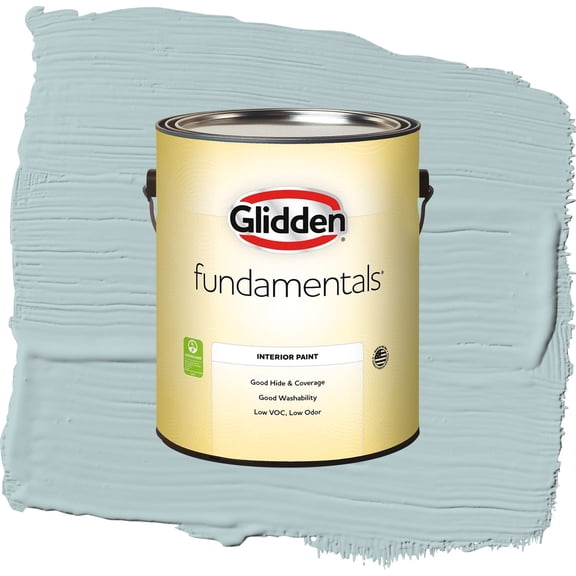 Glidden Fundamentals Misty Surf / Blue, Eggshell Interior Paint, 1 Gallon