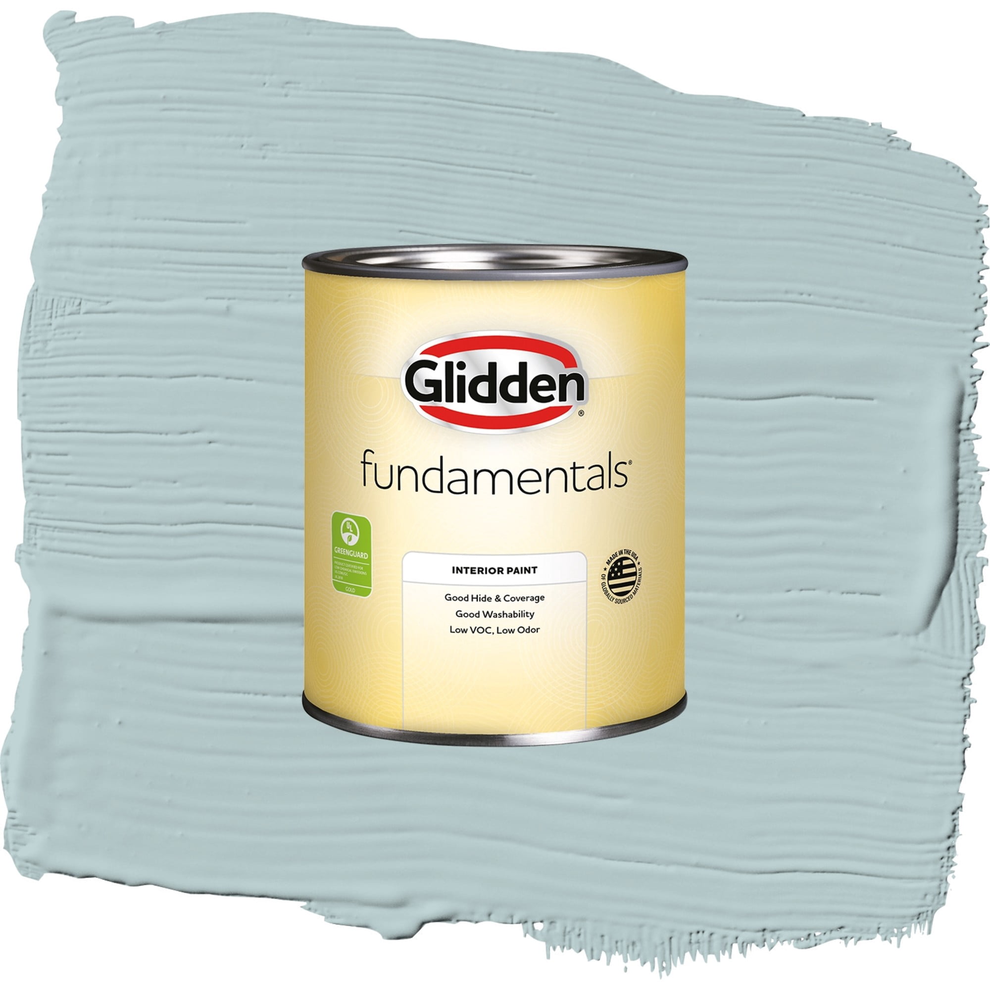 Glidden Fundamentals Misty Surf / Blue, Eggshell Interior Paint, 1 Quart
