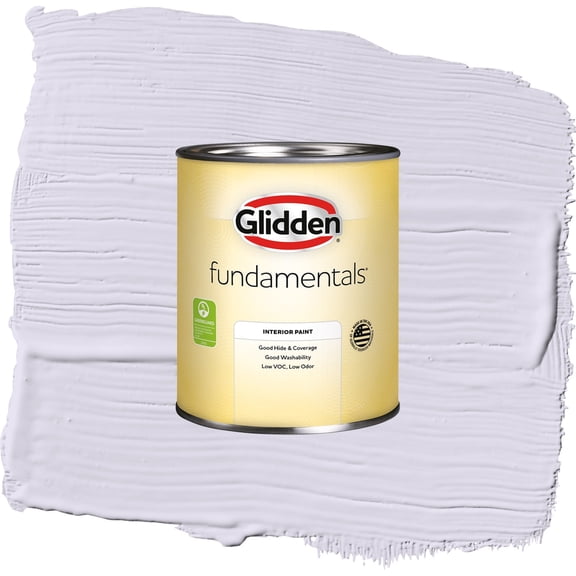Glidden Fundamentals Misty Violet Eggshell Interior Paint and Primer, 1 Quart