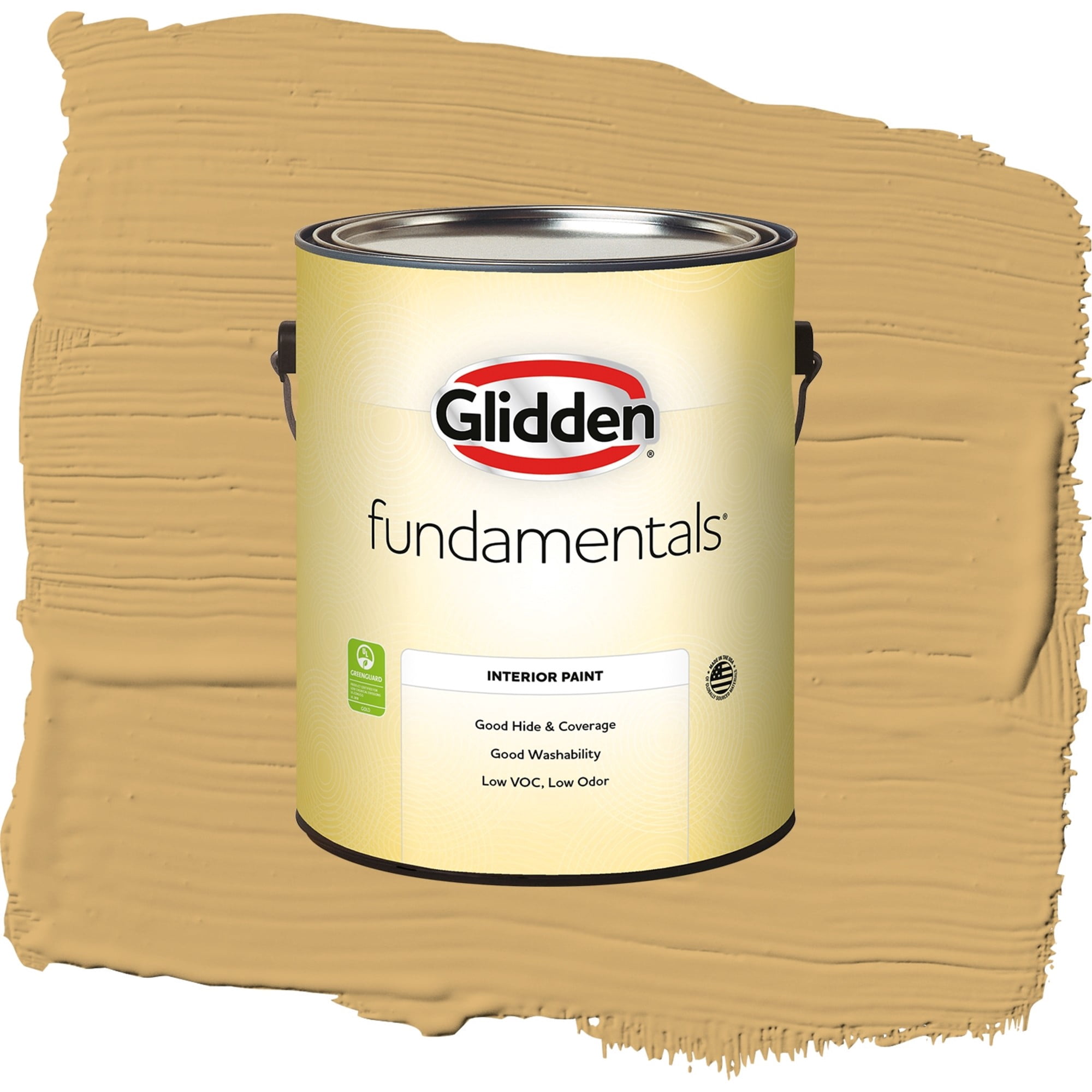 Glidden Fundamentals More Maple / Yellow, Eggshell Interior Paint, 1 Gallon