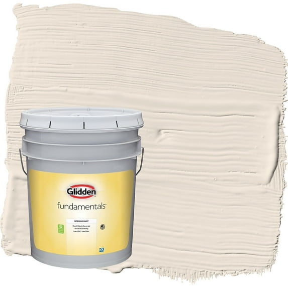 Glidden Fundamentals Moroccan Moonlight / Beige Eggshell Interior Paint, 5 Gallon